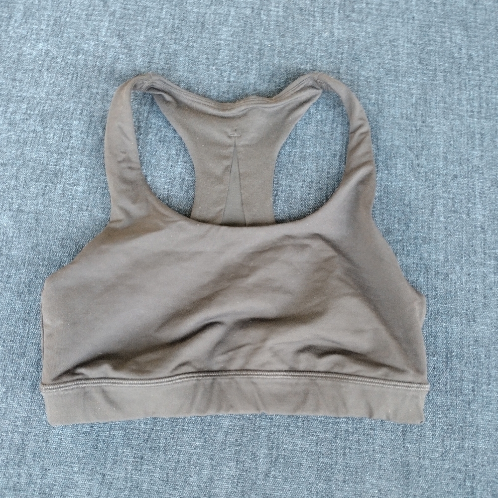 Lululemon Invigorate Sports Bra Sz 4 Black - Racerback Mesh Back No Pads